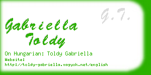 gabriella toldy business card